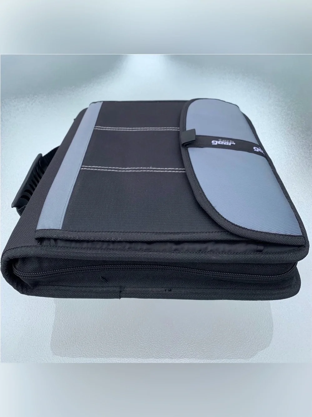 Tech Gear Mega Filled Black and Grey Padded 3-Ring Binder Organizer